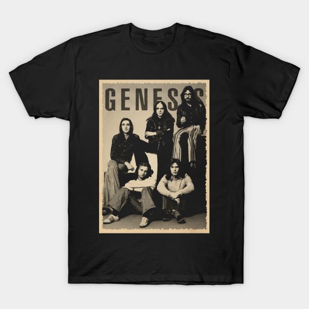 Genesis Rock Legends - Pay Tribute on Your Classic Band T-Shirt T-Shirt by Silly Picture